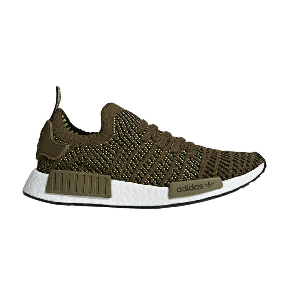 アディダス オリーブ コア 黒色 ブラック NMD_R1 'TRACE OLIVE' スニーカー メンズ ADIDAS STLT PRIMEKNIT / TRACE OLIVE CORE BLACK SOLAR