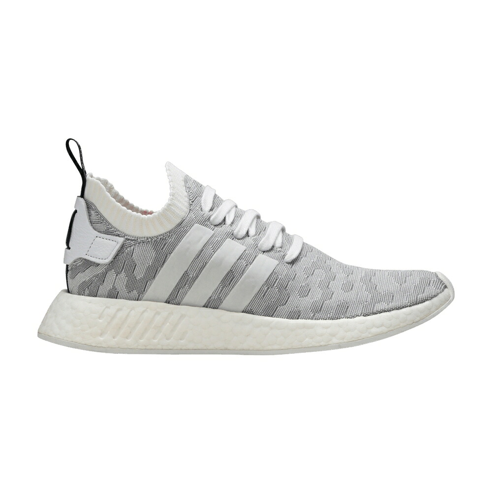 アディダス 黒色 ブラック 白色 ホワイト コア NMD_R2 'WHITE PINK' スニーカー レディース ADIDAS WMNS PRIMEKNIT BLACK / RUNNING WHITE RUNNING WHITE CORE｜スニケス 39,715円