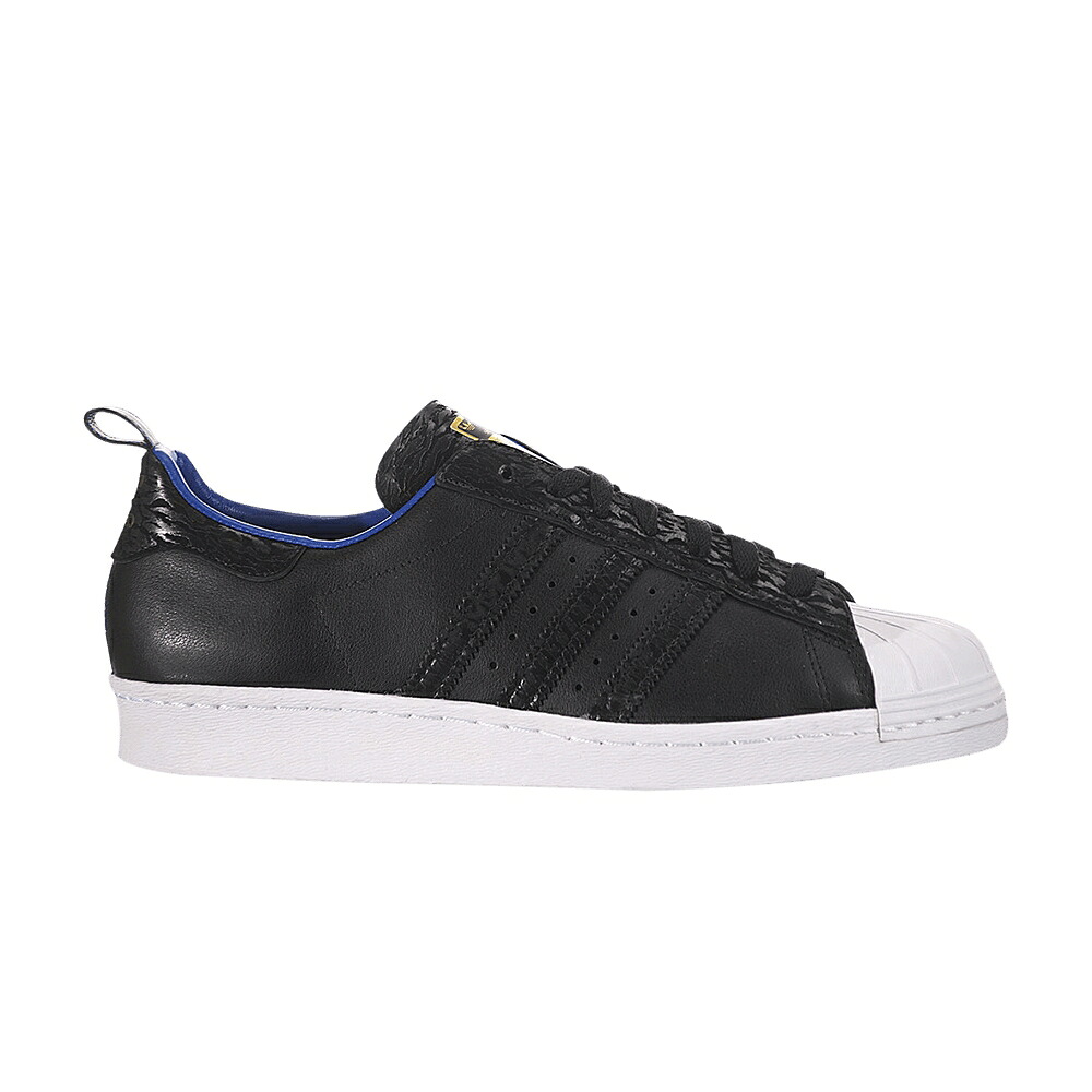 アディダス はやりっ児 黒いこと 黒いこと ゴールド \u0027DERRICK ROSE\u0027 スニーカー メンズ ADIDAS SUPERSTAR 80S / BLACK BLACK METALLIC GOLD 靴-メンズ靴-スニーカー
