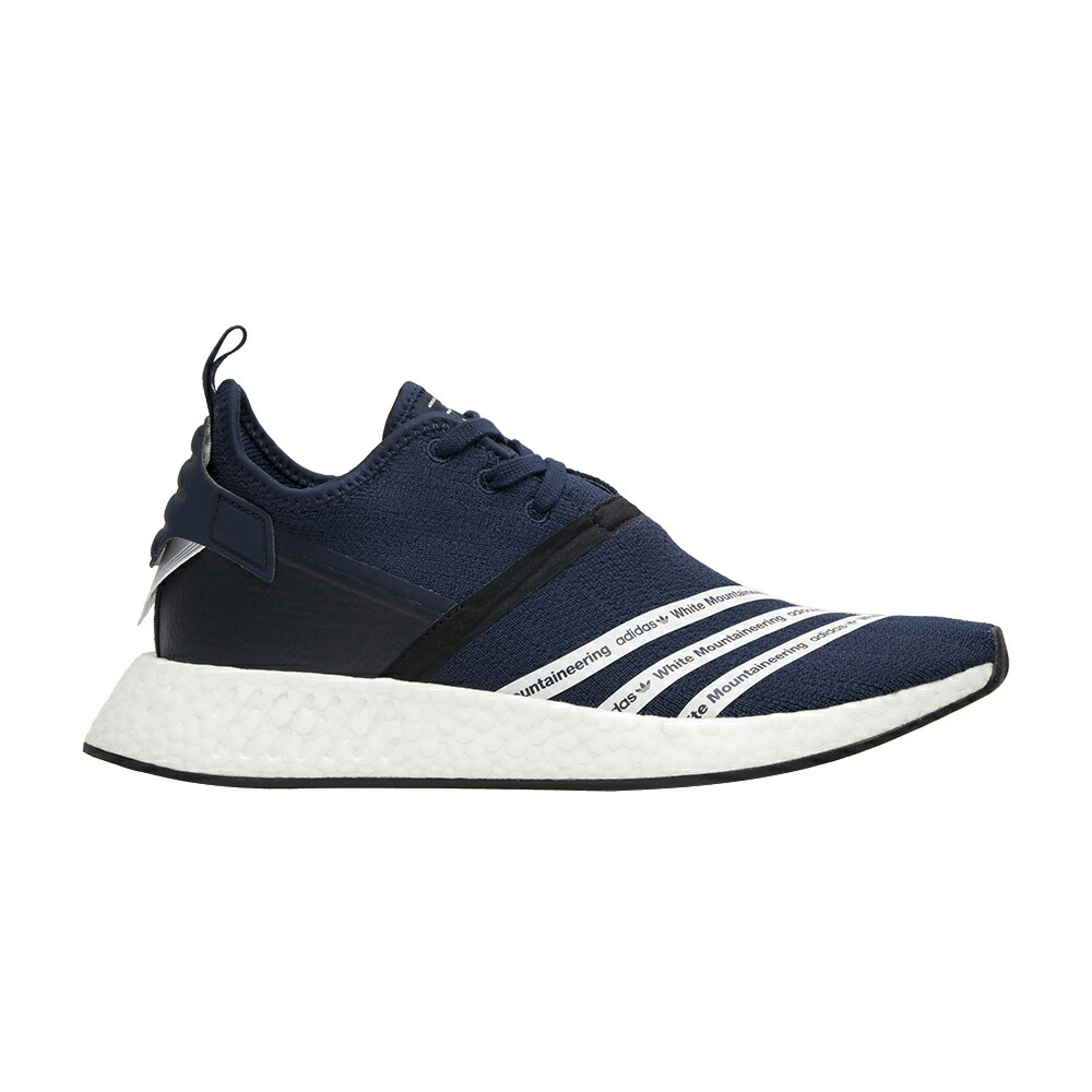 アディダス 白いこと 白いこと 紺色 米国海軍 \u0027COLLEGIATE NAVY\u0027 スニーカー メンズ ADIDAS WHITE MOUNTAINEERING X NMD R2 PK / COLLEGIATE NAVY RUNNING WHITE