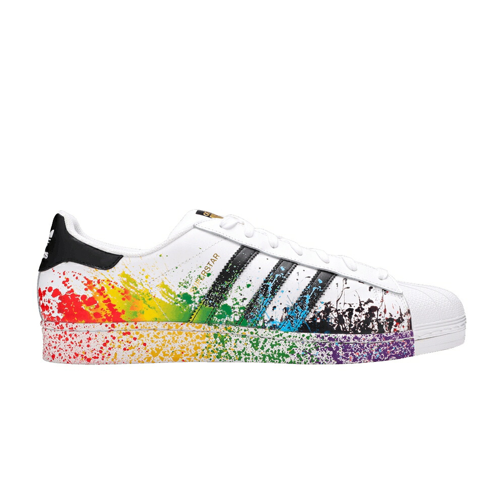 アディダス はやりっ児 中核グループ 黒いこと 黒いこと \u0027PRIDE\u0027 スニーカー メンズ ADIDAS SUPERSTAR / SUPPLIER COLOUR CORE BLACK CORE