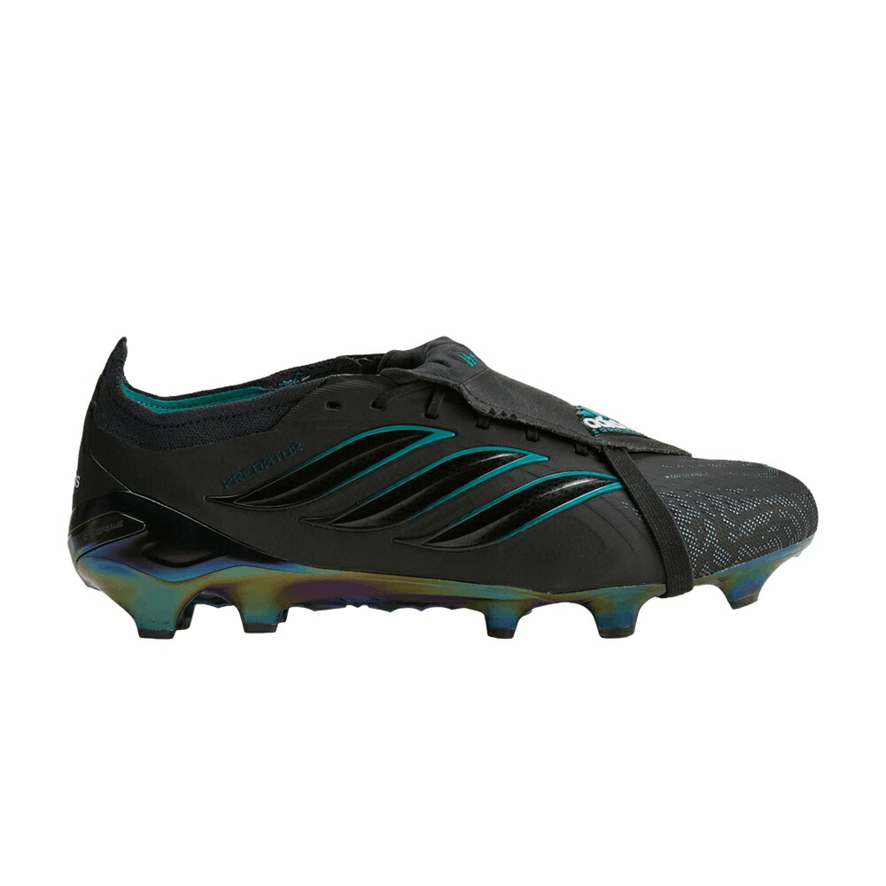 アディダス プレデター エリート 中核グループ 黒いこと 黒いこと \u0027BLACK GREEN\u0027 スニーカー メンズ ADIDAS PREDATOR ELITE FOLDOVER TONGUE FG EQUIPMENT / CORE BLACK CORE BLACK