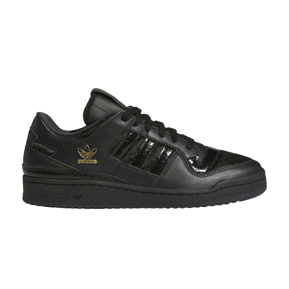 アディダス フォーラム コア 黒色 ブラック ゴールド 'CORE BLACK' スニーカー メンズ ADIDAS FORUM 84 LOW CL / CORE BLACK AURORA BLACK GOLD