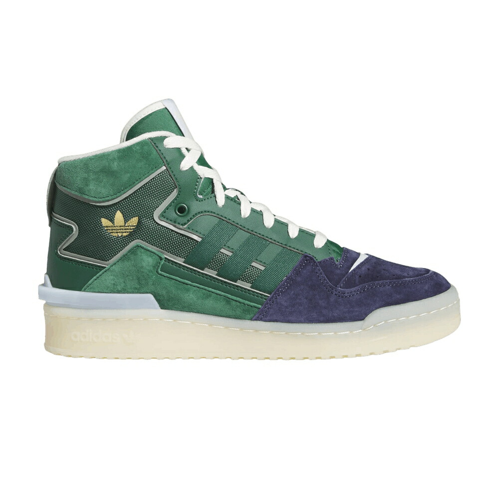 アディダス フォーラム ミッド 緑 グリーン シャドー シャドウ 紺色 ネイビー チーム INSIDE NAVY スニーカー メンズ ADIDAS FORUM EXHIBIT MID OUT - DARK GREEN / SHADOW NAVY TEAM DARK GREEN TEAM