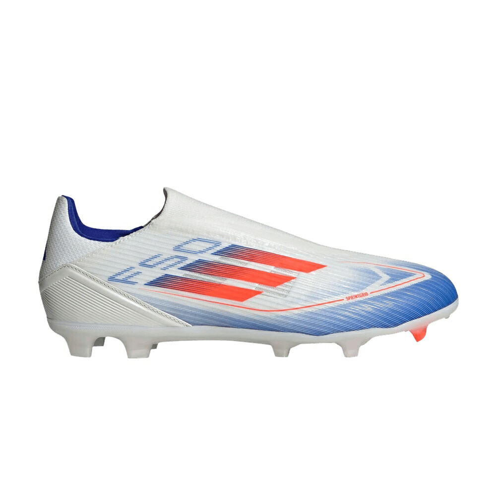 アディダス アディゼロ 白色 ホワイト 赤 レッド 青色 ブルー ADVANCEMENT PACK スニーカー メンズ ADIDAS ADIZERO F50 LEAGUE LACELESS FG MG / CLOUD WHITE SOLAR RED LUCID BLUE
