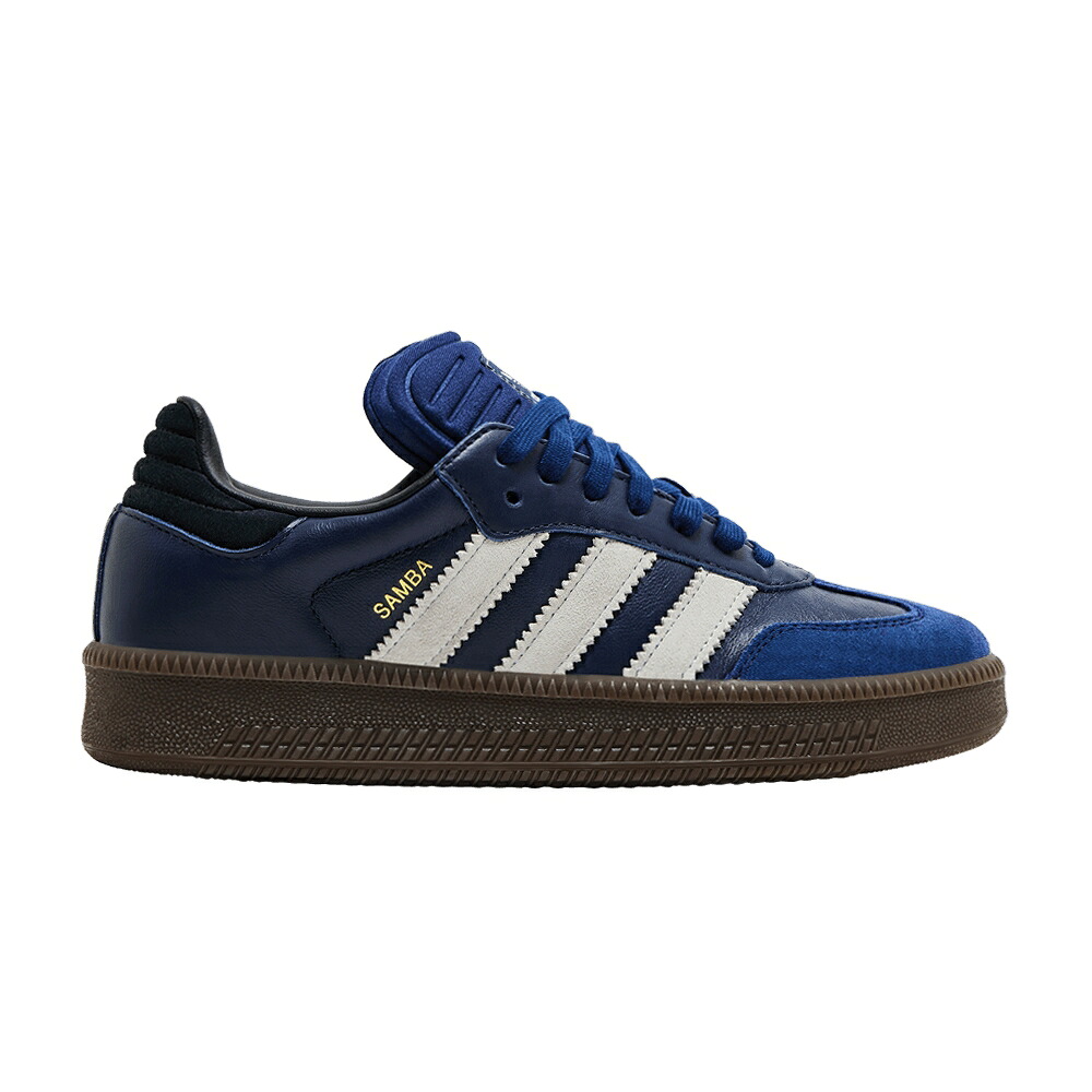 アディダス サンバ 青碧 青色 白いこと 白いこと \u0027DARK GUM\u0027 スニーカー メンズ ADIDAS SAMBA XLG BLUE / DARK BLUE CLOUD WHITE GUM 靴-スニーカー-メンズ靴