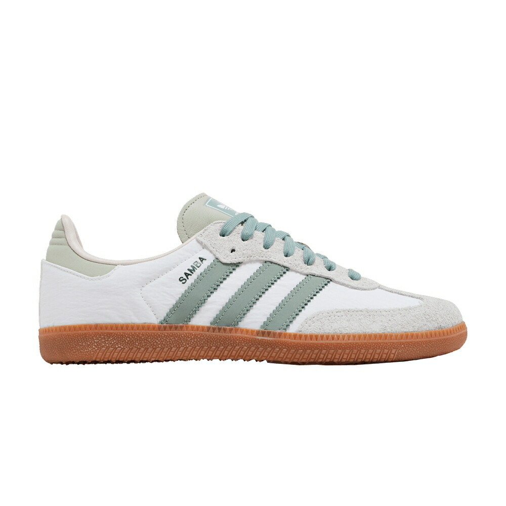 アディダス サンバ しろがね色 しろがね色 白いこと 白いこと 緑 緑であること \u0027WHITE GREEN\u0027 スニーカー レディース ADIDAS WMNS SAMBA OG SILVER / CLOUD WHITE SILVER GREEN PUTTY