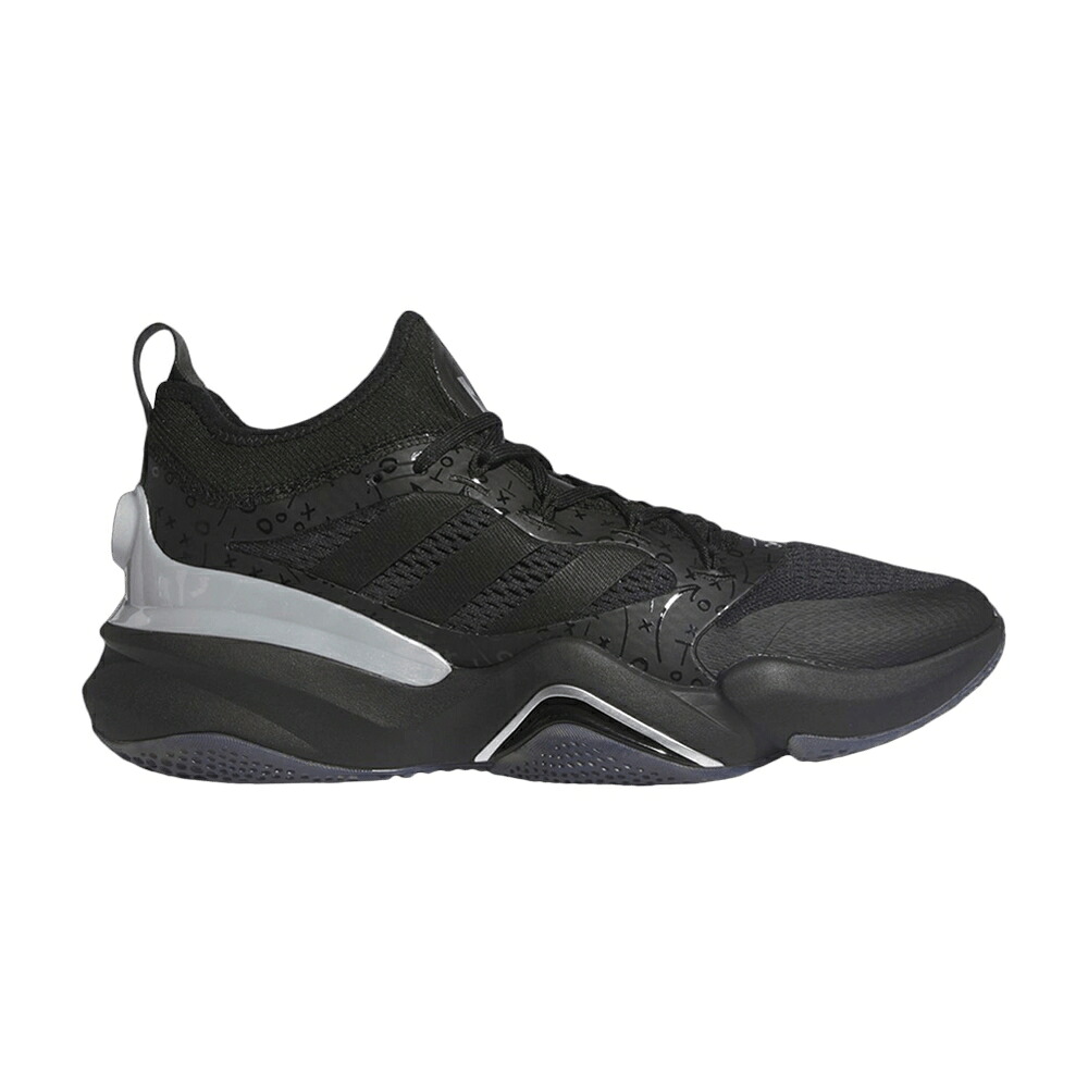 アディダス インパクト コア 黒色 ブラック 銀色 シルバー 'BLACK' スニーカー メンズ ADIDAS MAHOMES 2 IMPACT FLX TF / CORE BLACK CORE BLACK SILVER|スニケス