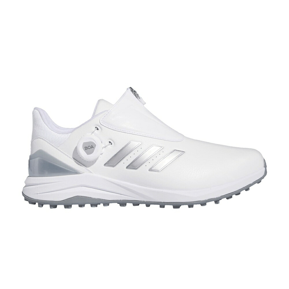 アディダス ゴルフ 銀色 シルバー 白色 ホワイト 青色 ブルー WHITE METALLIC スニーカー メンズ ADIDAS SOLARMOTION BOA 24 SPIKELESS GOLF SILVER / CLOUD WHITE SILVER METALLIC BLUE
