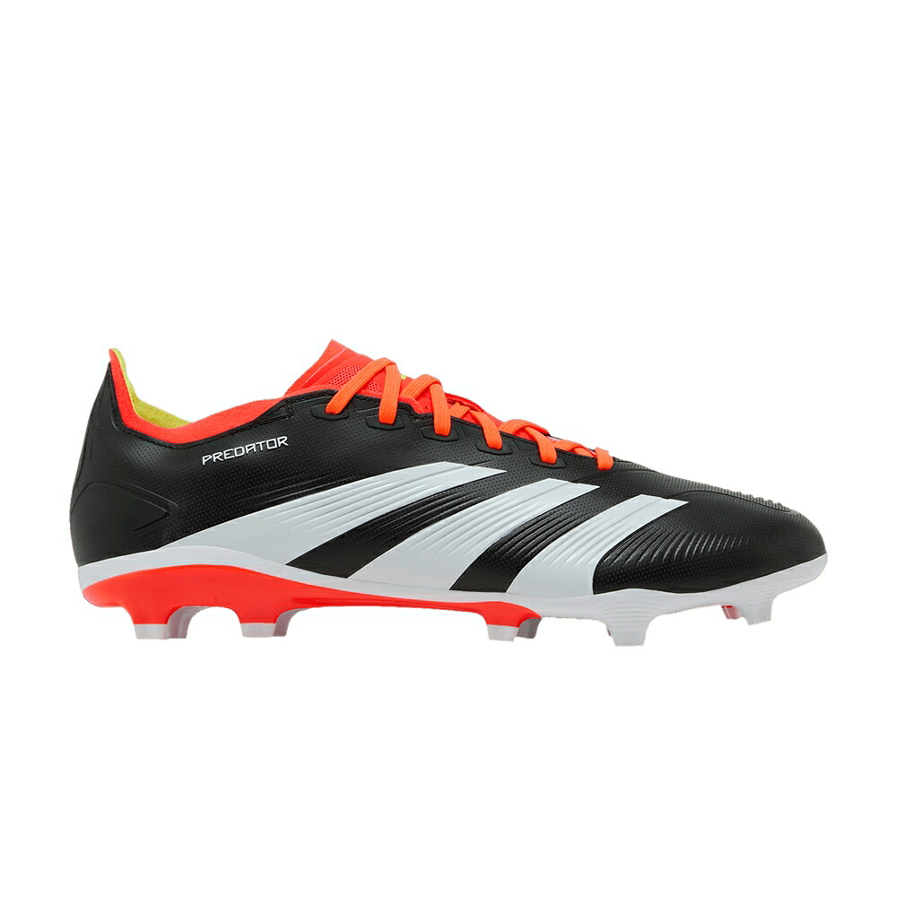 アディダス プレデター エナジー コア 黒色 ブラック 白色 ホワイト 赤 レッド 'SOLAR PACK' スニーカー メンズ ADIDAS PREDATOR 24 LEAGUE LOW FG ENERGY / CORE BLACK CLOUD WHITE SOLAR RED|スニケス