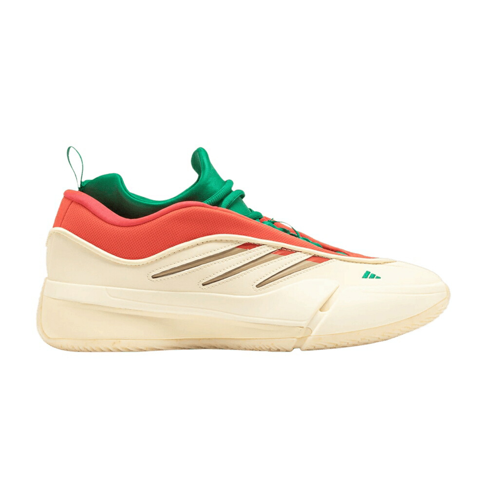 アディダス 緑 グリーン EGG NOG スニーカー メンズ ADIDAS DAME 9 / PALE VANILLA LUCID GREEN