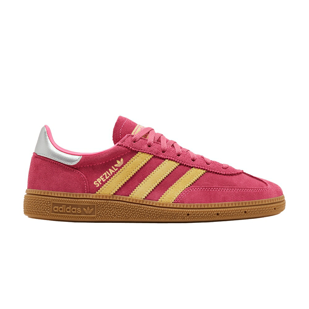 アディダス ハンドボール スペシアル ピンク 黄色 イエロー 銀色 シルバー 'LUCID YELLOW' スニーカー レディース ADIDAS WMNS HANDBALL SPEZIAL PINK ALMOST / LUCID PINK ALMOST YELLOW SILVER|スニケス