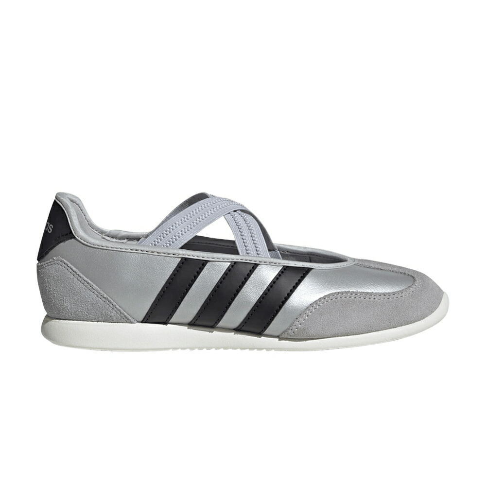 アディダス コア 黒色 ブラック 銀色 シルバー 'SILVER WHITE' スニーカー レディース ADIDAS WMNS BARREDA MARY JANE METALLIC CORE BLACK OFF / SILVER METALLIC CORE BLACK OFF