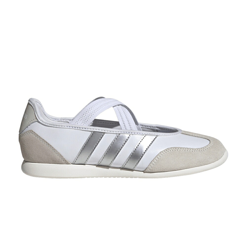 アディダス 白いこと 白いこと しろがね色 しろがね色 \u0027CLOUD WHITE\u0027 スニーカー レディース ADIDAS WMNS BARREDA MARY JANE WHITE SILVER METALLIC OFF / CLOUD WHITE SILVER METALLIC OFF