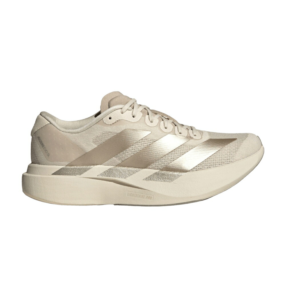 アディダス アディゼロ ベージュ \u0027ALUMINA \u0027 スニーカー レディース ADIDAS WMNS ADIZERO EVO SL PUTTY BEIGE / ALUMINA PUTTY BEIGE WONDER