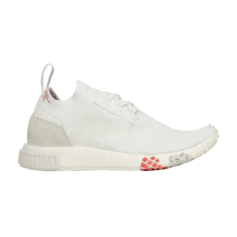 アディダス 白いこと 白いこと NMD_RACER \u0027WHITE\u0027 スニーカー レディース ADIDAS WMNS PRIMEKNIT / FOOTWEAR WHITE TRACE SCARLET