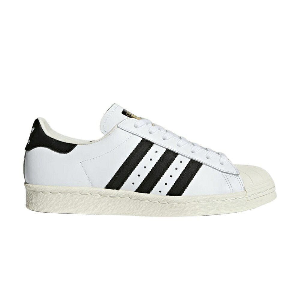 アディダス はやりっ子 白いこと 白いこと 黒いこと 黒いこと \u0027WHITE\u0027 スニーカー メンズ ADIDAS SUPERSTAR 80S / WHITE BLACK CHALK