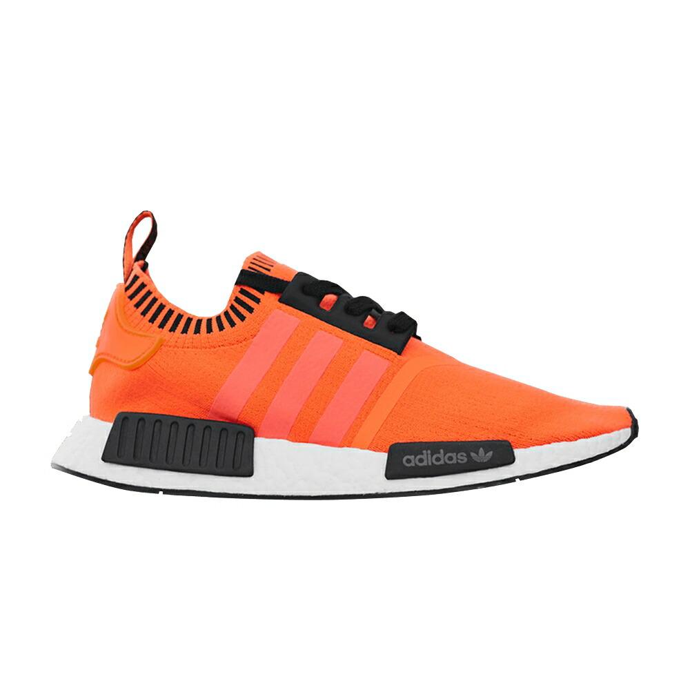 アディダス 橙 オレンジ色 黒いこと 黒いこと SIZE? NMD_R1 \u0027ORANGE NOISE\u0027 スニーカー メンズ ADIDAS X PRIMEKNIT / ORANGE BLACK