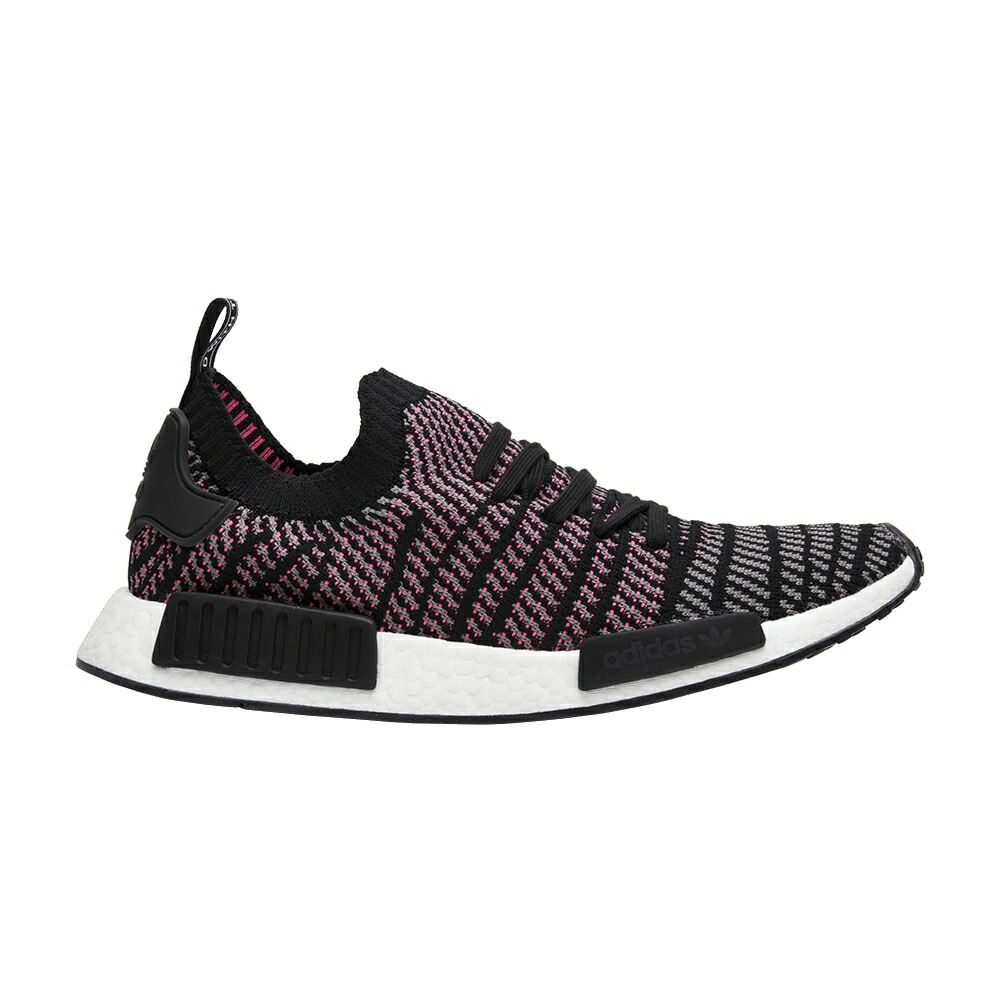 アディダス 中核グループ 黒いこと 黒いこと 薄墨色 薄墨色 サクラ色 NMD_R1 \u0027SOLAR PINK\u0027 スニーカー メンズ ADIDAS STLT PRIMEKNIT / CORE BLACK GREY FOUR SOLAR PINK