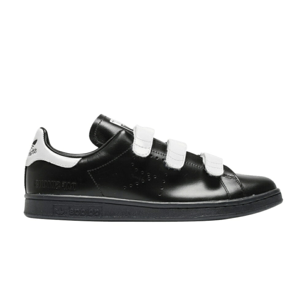 アディダス 黒色 ブラック 白色 ホワイト ラフシモンズ スタンスミス 'BLACK WHITE' スニーカー メンズ ADIDAS RAF SIMONS X STAN SMITH COMFORT / BLACK WHITE|スニケス