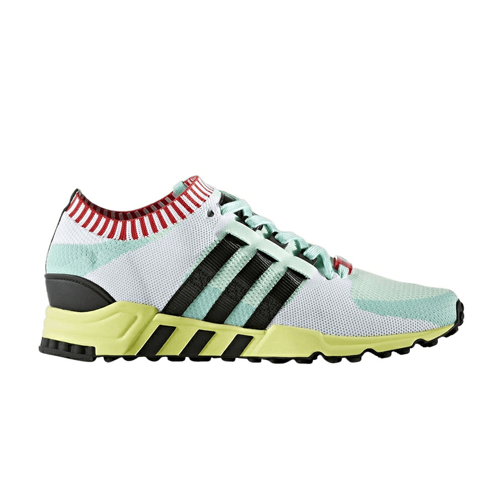 アディダス 緑 グリーン コア 黒色 ブラック 'FROZEN GREEN' スニーカー メンズ ADIDAS EQT SUPPORT RF PRIMEKNIT / FROZEN GREEN CORE BLACK EASY｜スニケス