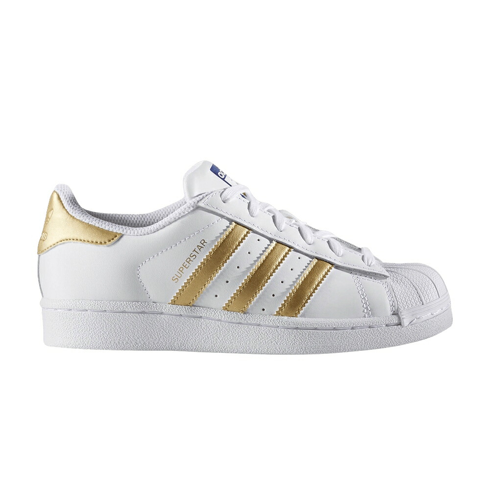 アディダス はやりっ児 青碧 青碧 スニーカー メンズ ADIDAS SUPERSTAR J / FTWWHT GOLDMT BLUE