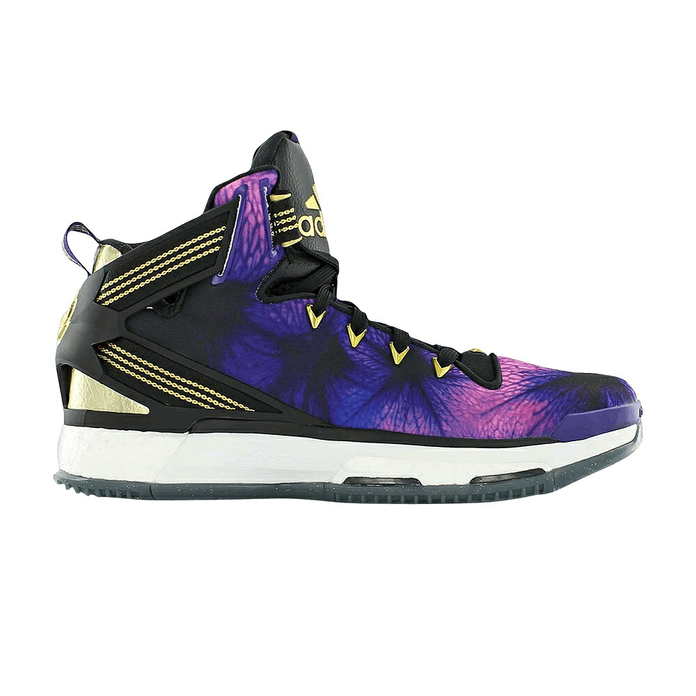 アディダス ローズ ブースト コア 黒色 ブラック ゴールド スニーカー メンズ ADIDAS D ROSE BOOST 6 / CORE BLACK GOLD METALLIC