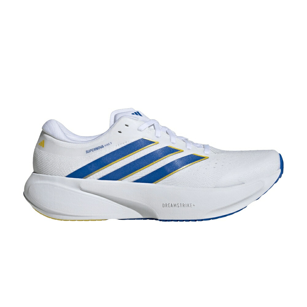 アディダス スーパーノバ ノヴァ ライズ 白色 ホワイト 青色 ブルー 黄色 イエロー 'CLOUD YELLOW' スニーカー メンズ ADIDAS SUPERNOVA RISE 3 WHITE BLUE / CLOUD WHITE BLUE YELLOW