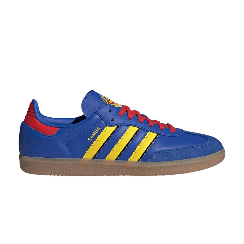アディダス サンバ 青色 ブルー 黄色 イエロー 赤 レッド HIRES RED スニーカー メンズ ADIDAS SAMBA LICENSED HI-RES BLUE YELLOW VIVID / HI RES BLUE YELLOW VIVID RED