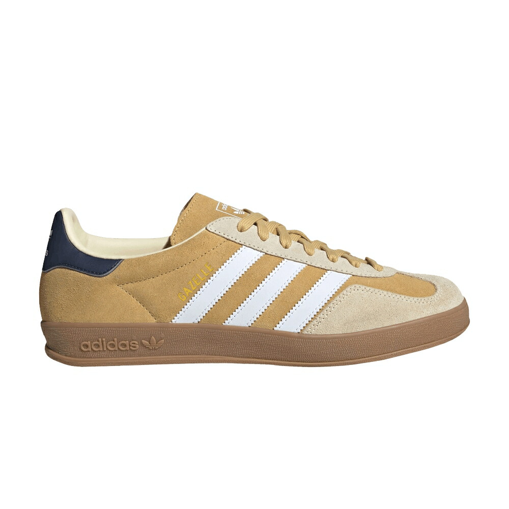 アディダス ガゼル 白色 ホワイト シャドー シャドウ 紺色 ネイビー OAT スニーカー メンズ ADIDAS GAZELLE INDOOR / OAT CLOUD WHITE SHADOW NAVY