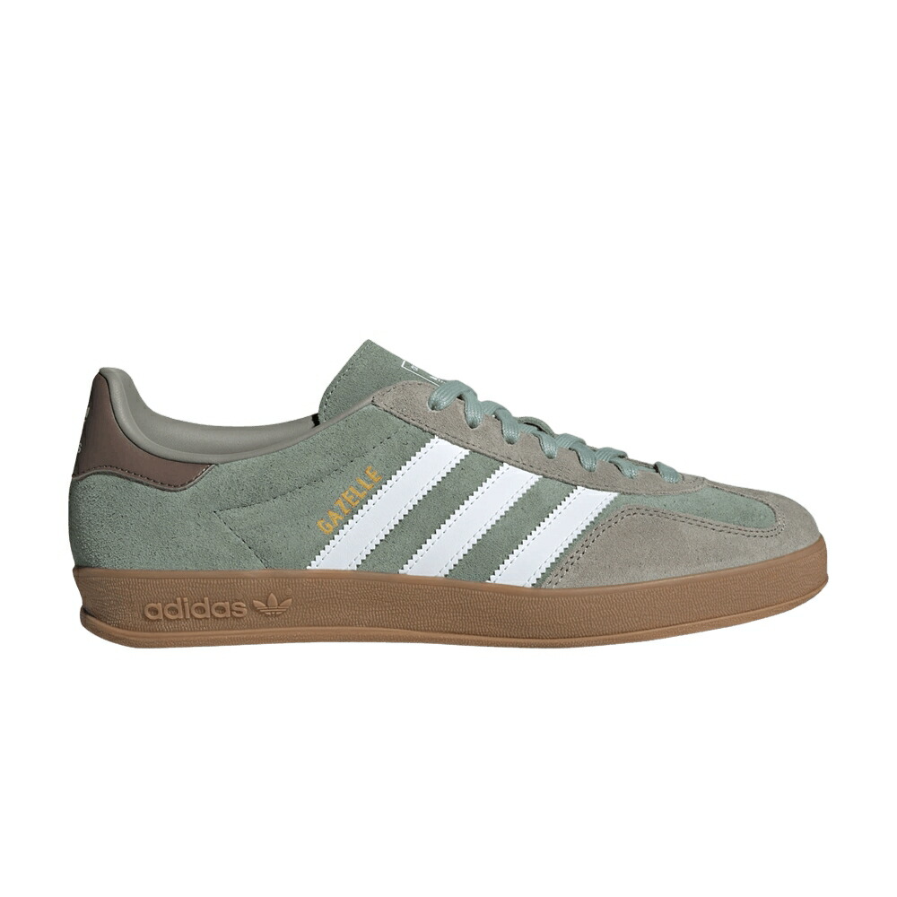 アディダス ガゼル 銀色 シルバー 緑 グリーン ILVER GREEN スニーカー メンズ ADIDAS GAZELLE INDOOR / SILVER PEBBLE SILVER GREEN CLOUD