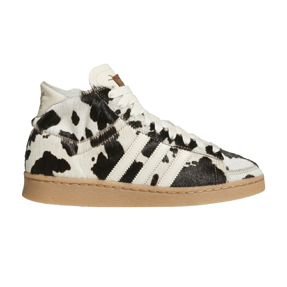 アディダス ご機嫌 皮膚軟化剤 白いこと 白いこと \u0027COW PRINT\u0027 スニーカー メンズ ADIDAS JABBAR HIGH / SUPPLIER COLOUR CREAM WHITE GUM