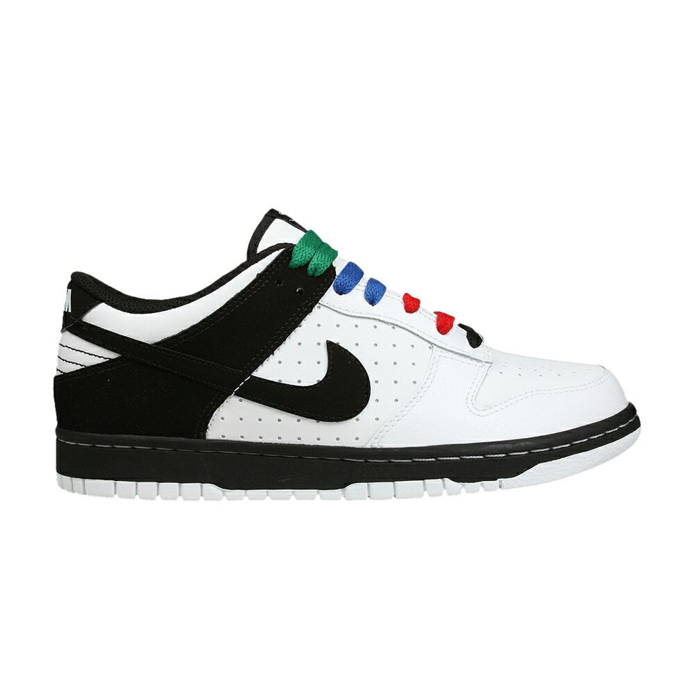 ナイキ ダンク 黒いこと 黒いこと 白いこと 白いこと ダンクロー \u0027MULTICOLOR LACES\u0027 御坊っちゃん キッズ NIKE DUNK LOW GS \u0027MULTI-COLOR / BLACK WHITE BLACK WHITE もの言う花 マタニティ スニーカー 靴-キッズ・ベビー・マタニティ