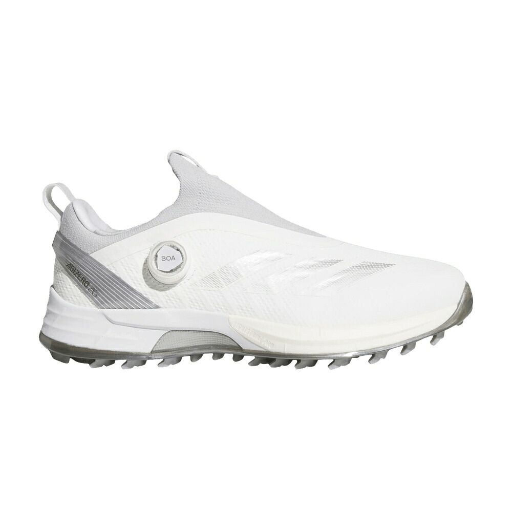 アディダス アディゼロ ゴルフ しろがね色 しろがね色 白いこと 白いこと \u0027WHITE METALLIC\u0027 スニーカー メンズ ADIDAS ADIZERO ZG BOA SPIKELESS GOLF SILVER / CLOUD WHITE SILVER METALLIC