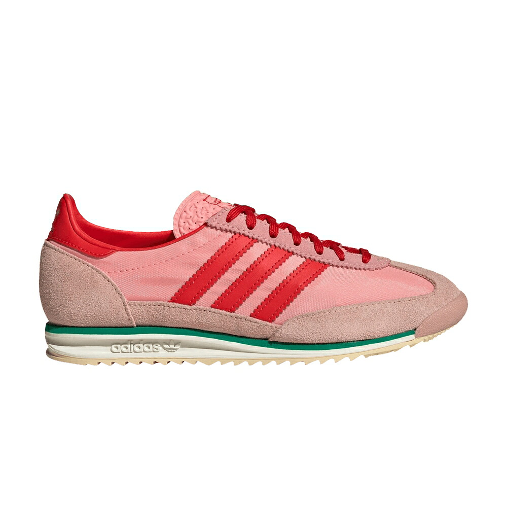 アディダス さくら色 赤 赤いこと \u0027SEMI RED\u0027 スニーカー レディース ADIDAS WMNS SL72 OG PINK SPARK / SEMI PINK SPARK RED GLOW PINK