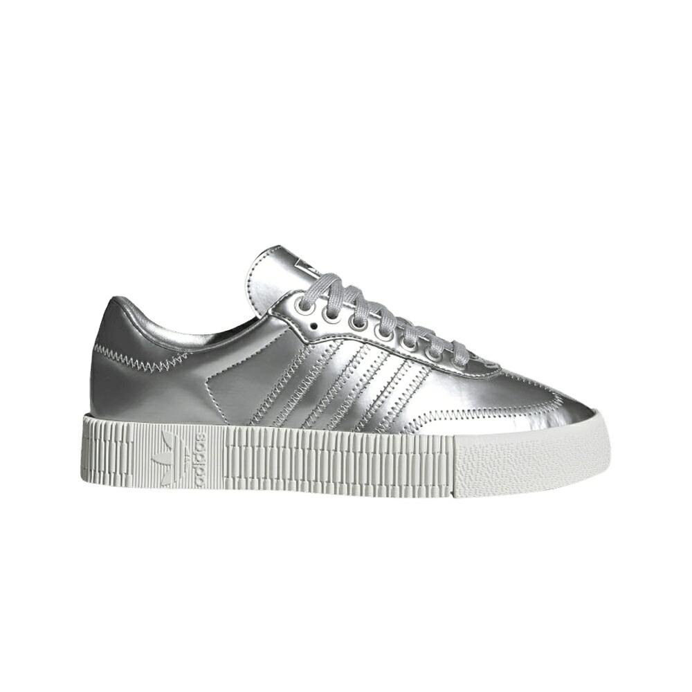 アディダス しろがね色 しろがね色 \u0027SILVER METALLIC\u0027 スニーカー レディース ADIDAS WMNS SAMBAROSE / SILVER METALLIC SILVER METALLIC