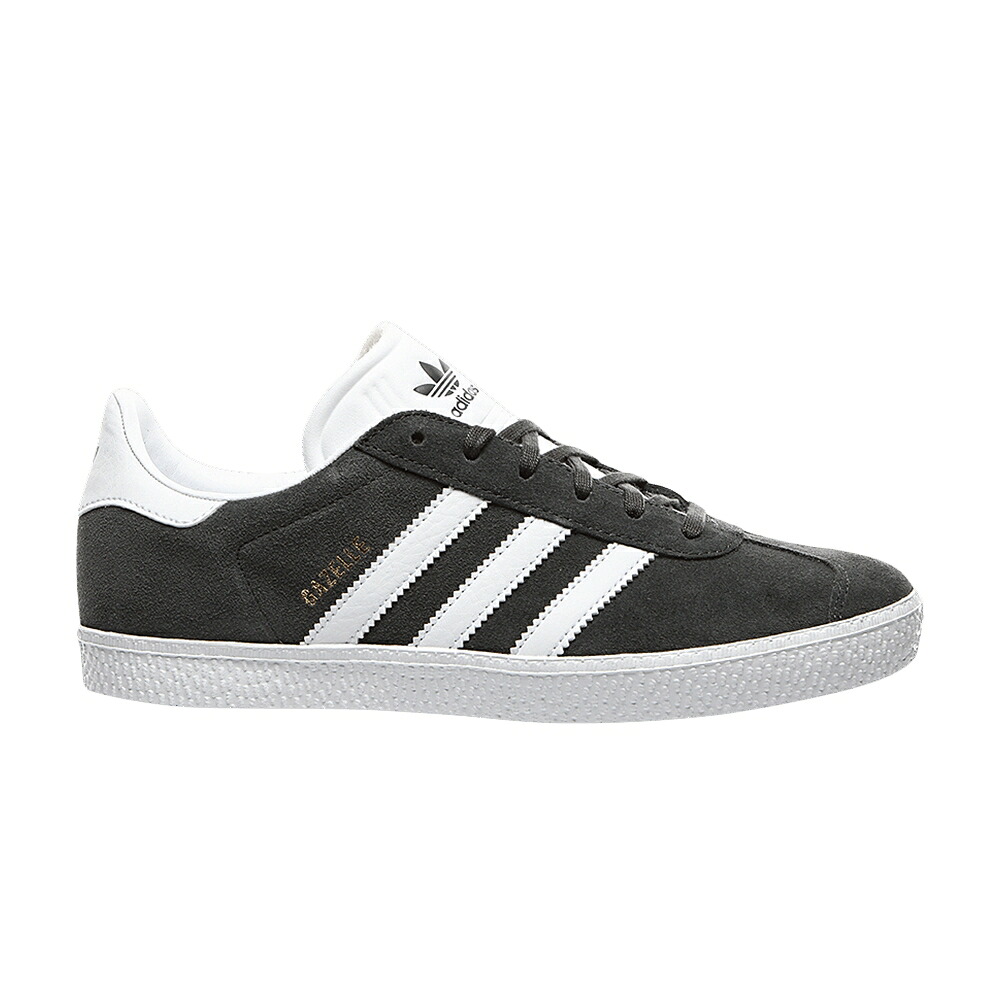 アディダス ガゼル 灰色 グレー ヘザー 白色 ホワイト スニーカー メンズ ADIDAS GAZELLE J / DARK GREY HEATHER FOOTWEAR WHITE｜スニケス