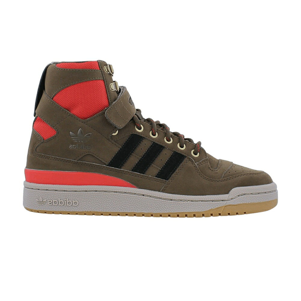 アディダス フォーラム 茶色 ブラウン スニーカー メンズ ADIDAS FORUM HI OG / BROWN LBROWN SCARLE