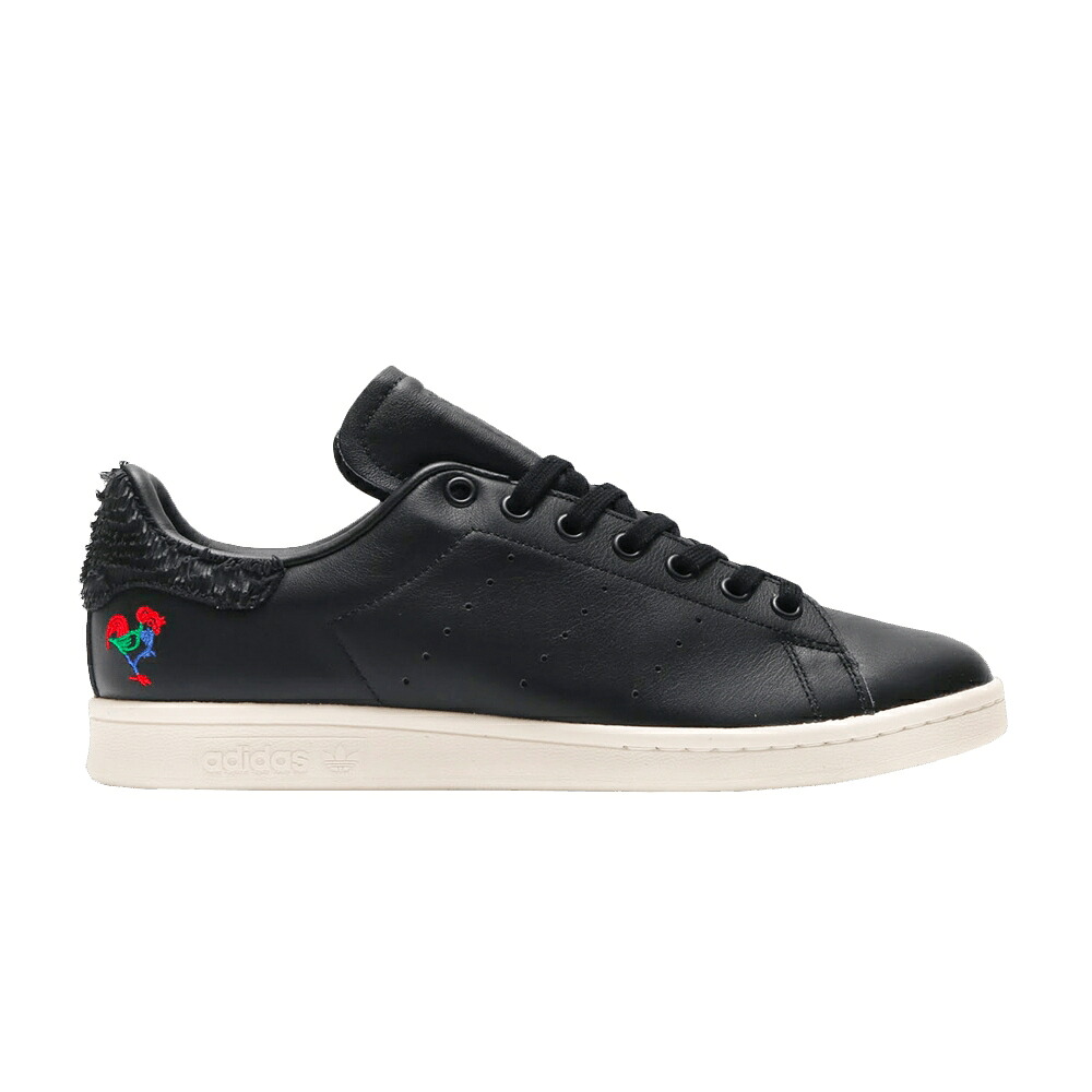 アディダス 中核グループ 黒いこと 黒いこと 姿勢為損ない \u0027YEAR ROOSTER\u0027 スニーカー メンズ ADIDAS STAN SMITH CNY OF THE / CORE BLACK CORE BLACK CHALK