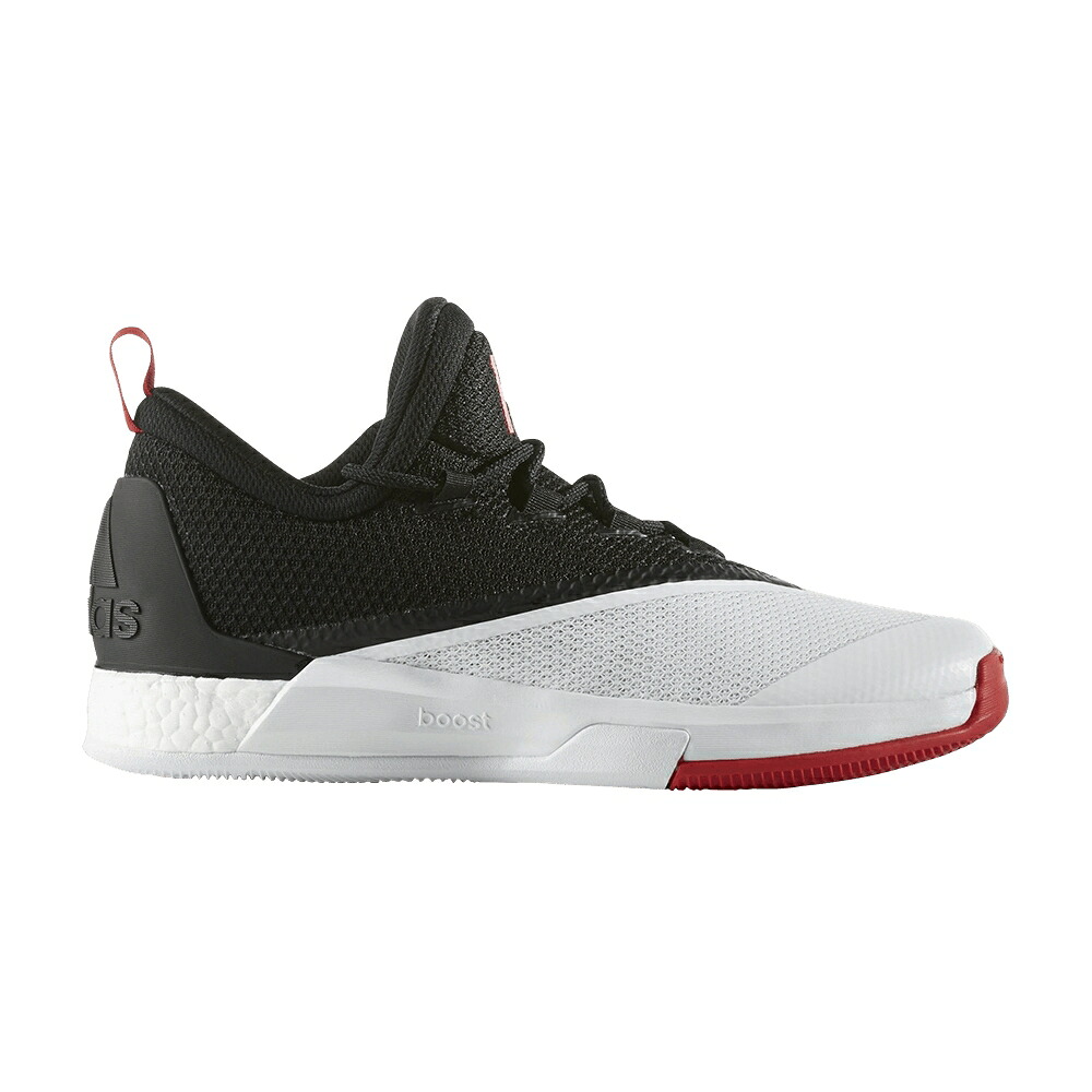 アディダス ブースト 黒いこと 黒いこと 中核グループ 2.5 \u0027CORE SCARLET\u0027 スニーカー メンズ ADIDAS CRAZYLIGHT BOOST LOW BLACK / CORE BLACK LIGHT SCARLET RUNNING