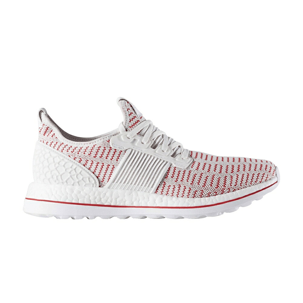 アディダス エルティーディー 白色 ホワイト 赤 レッド 'CRYSTAL RED' スニーカー メンズ ADIDAS PUREBOOST ZG LTD WHITE VIVID / CRYSTAL WHITE VIVID RED