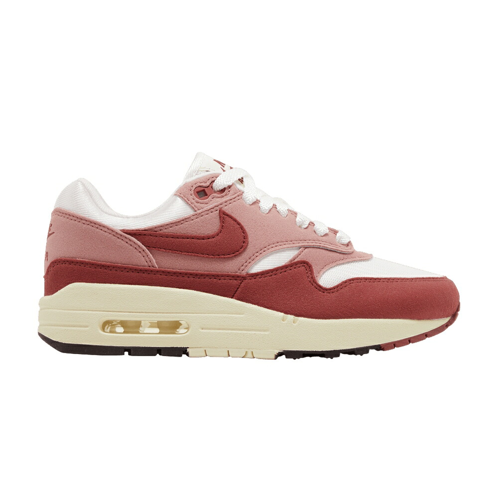 ナイキ マックス 赤 赤いこと エア湖マックス \u0027RED STARDUST\u0027 スニーカー レディース NIKE WMNS AIR MAX 1 / SAIL CEDAR RED STARDUST COCONUT
