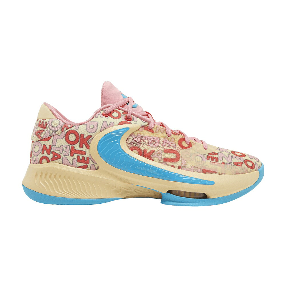 ナイキ 望遠レンズ 青碧 青碧 稲妻 望遠レンズフリーク \u0027LETTER CORAL\u0027 スニーカー メンズ NIKE ZOOM FREAK 4 BROS - / PALE VANILLA BLUE LIGHTNING