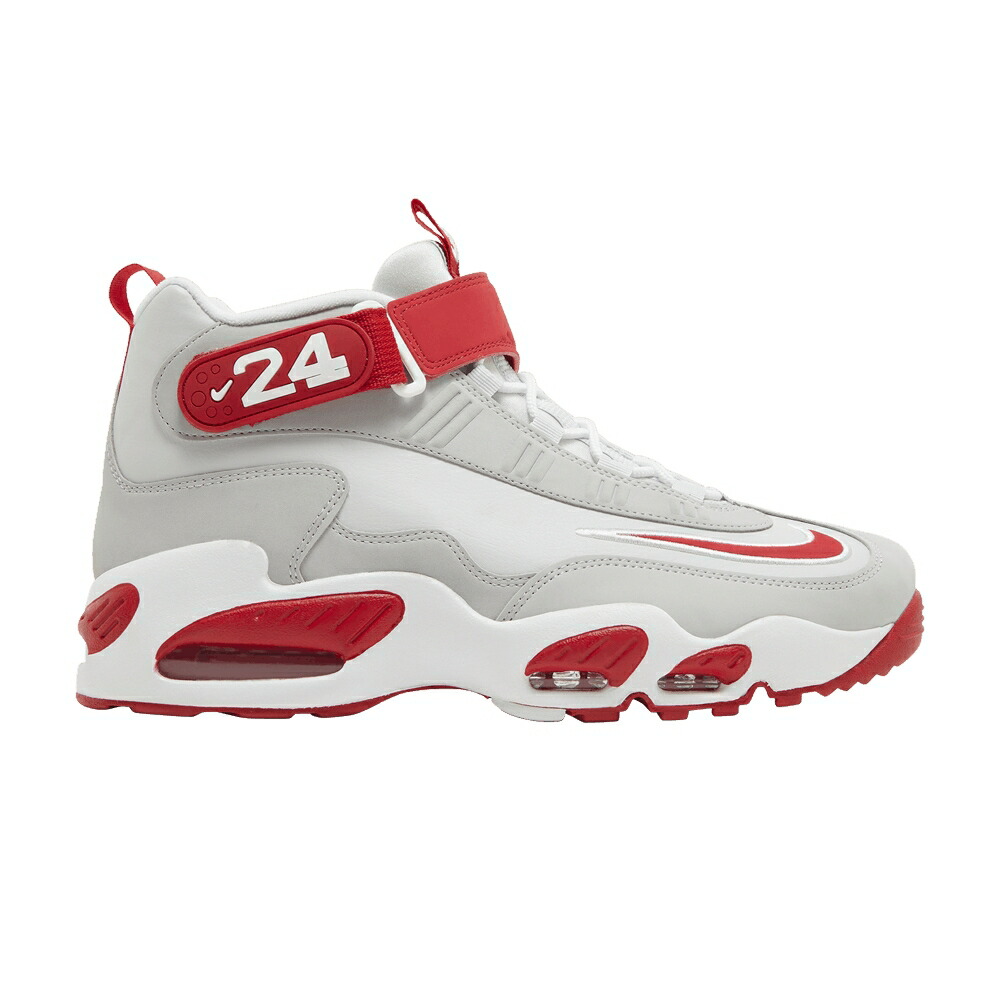 ナイキ グリフィー マックス レッズ ピュア プラチナム 白色 ホワイト シンシナティ AWAY スニーカー メンズ NIKE AIR GRIFFEY MAX 1 CINCINNATI REDS / PURE PLATINUM WHITE UNIVERSITY