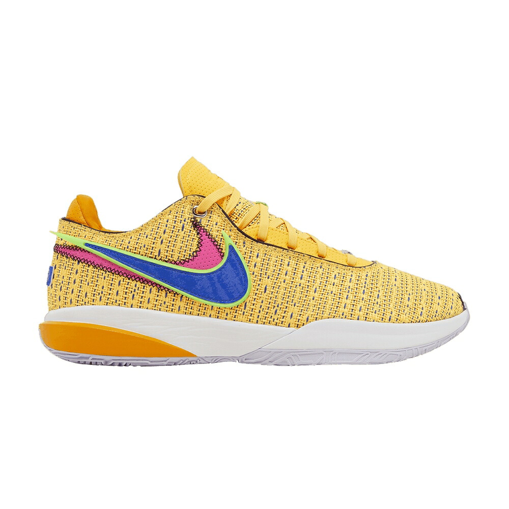 ナイキ レブロン レーザ 橙 オレンジ色 青味 青み \u0027JAMES GANG\u0027 スニーカー メンズ NIKE LEBRON 20 / LASER ORANGE RACER BLUE HYPER