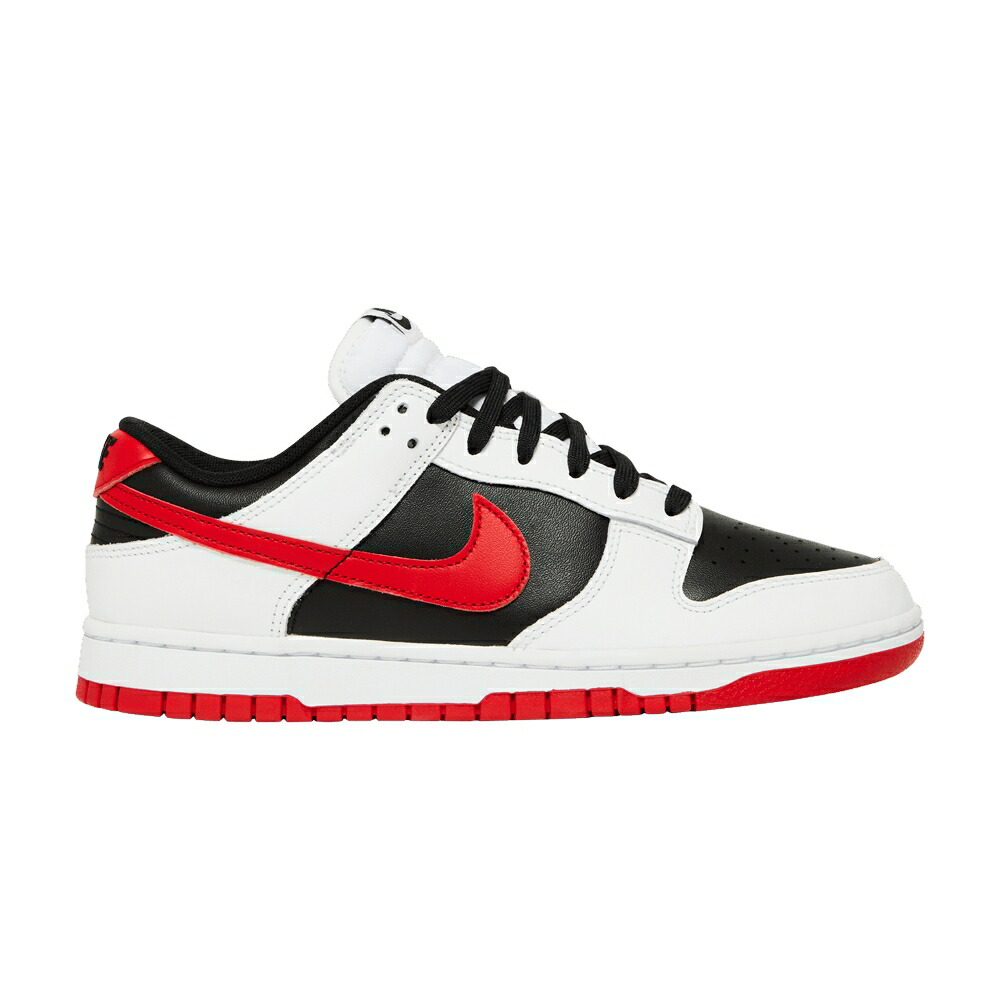 ナイキ ダンク 黒色 ブラック 白色 ホワイト 赤 レッド ダンクロー WHITE RED スニーカー メンズ NIKE DUNK LOW BLACK / WHITE UNIVERSITY RED BLACK