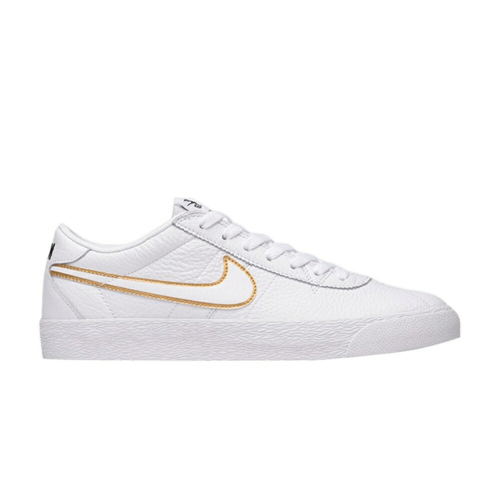 ナイキ ブルーイン ズーム プレミアム エスビー 白色 ホワイト ゴールド 黒色 ブラック WHITE GOLD スニーカー メンズ NIKE BRUIN ZOOM PREMIUM SE SB METALLIC / WHITE WHITE METALLIC GOLD BLACK