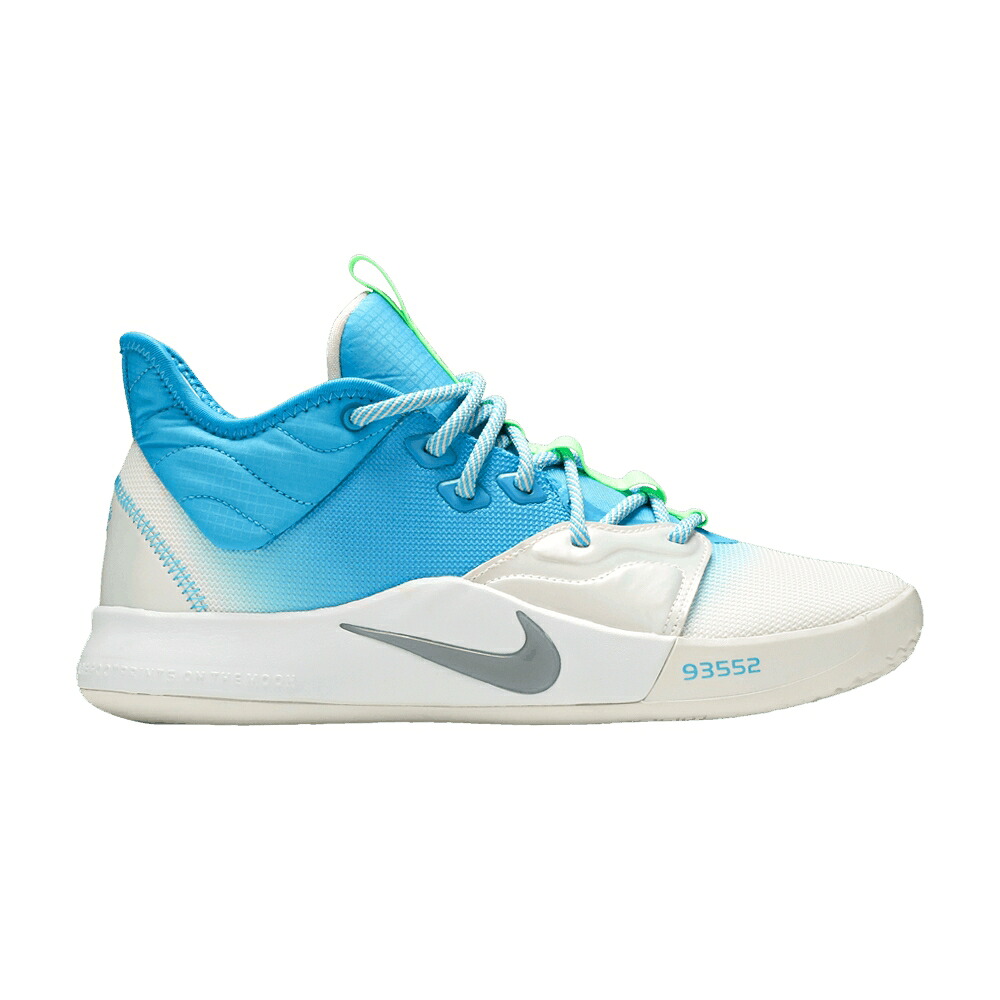 ナイキ プラチナム 青味 青み \u0027LURE\u0027 スニーカー メンズ NIKE PG 3 EP / PLATINUM TINT LIGHT CURRENT BLUE