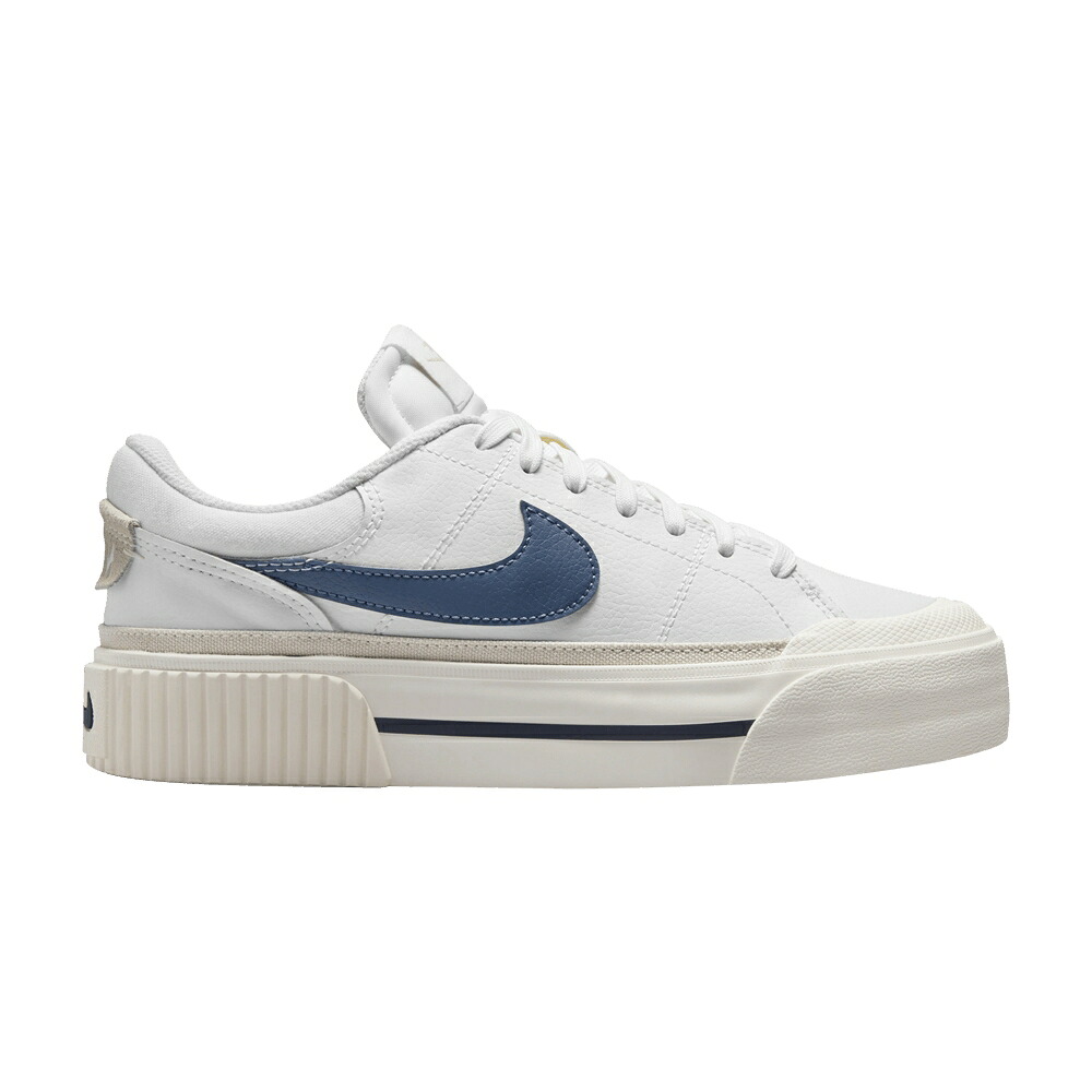 ナイキ コート レガシー 白色 ホワイト 茶色 ブラウン 'WHITE BLUE' スニーカー レディース NIKE WMNS COURT LEGACY LIFT DIFFUSED / WHITE LIGHT OREWOOD BROWN SAIL