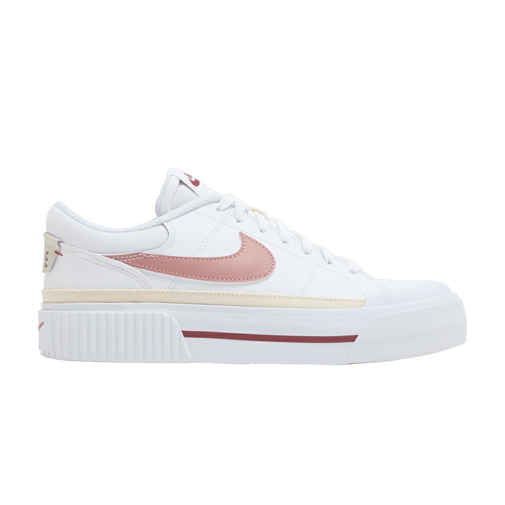 ナイキ 厚地の外套 レガシー 白いこと 白いこと 赤 赤いこと \u0027WHITE ICE\u0027 スニーカー レディース NIKE WMNS COURT LEGACY LIFT GUAVA / WHITE GUAVA ICE CEDAR RED